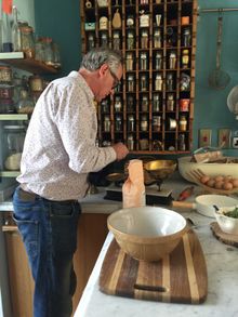 Max Wiseberg in the kitchen