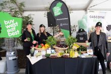 The Buy West Eat Best team at newly opened central city open space Yagan Square, celebrating a strategic partnership called Taste of WA. 