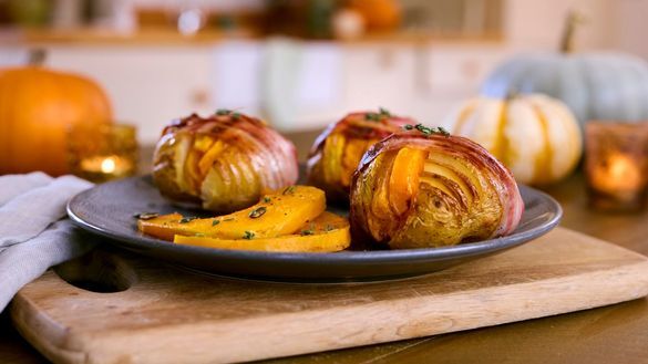 Bannisters Farm Halloween Hasselbacks Recipe