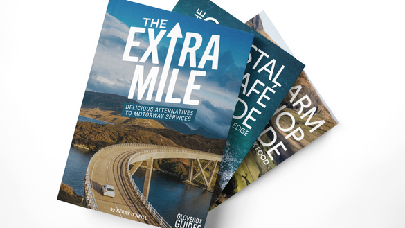 Cover image of the foodie travel guide, The Extra Mile: Delicious Alternatives to Motorway Services