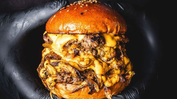 Award-winning burger from The Beefy Boys Award-winning burger from The Beefy Boys